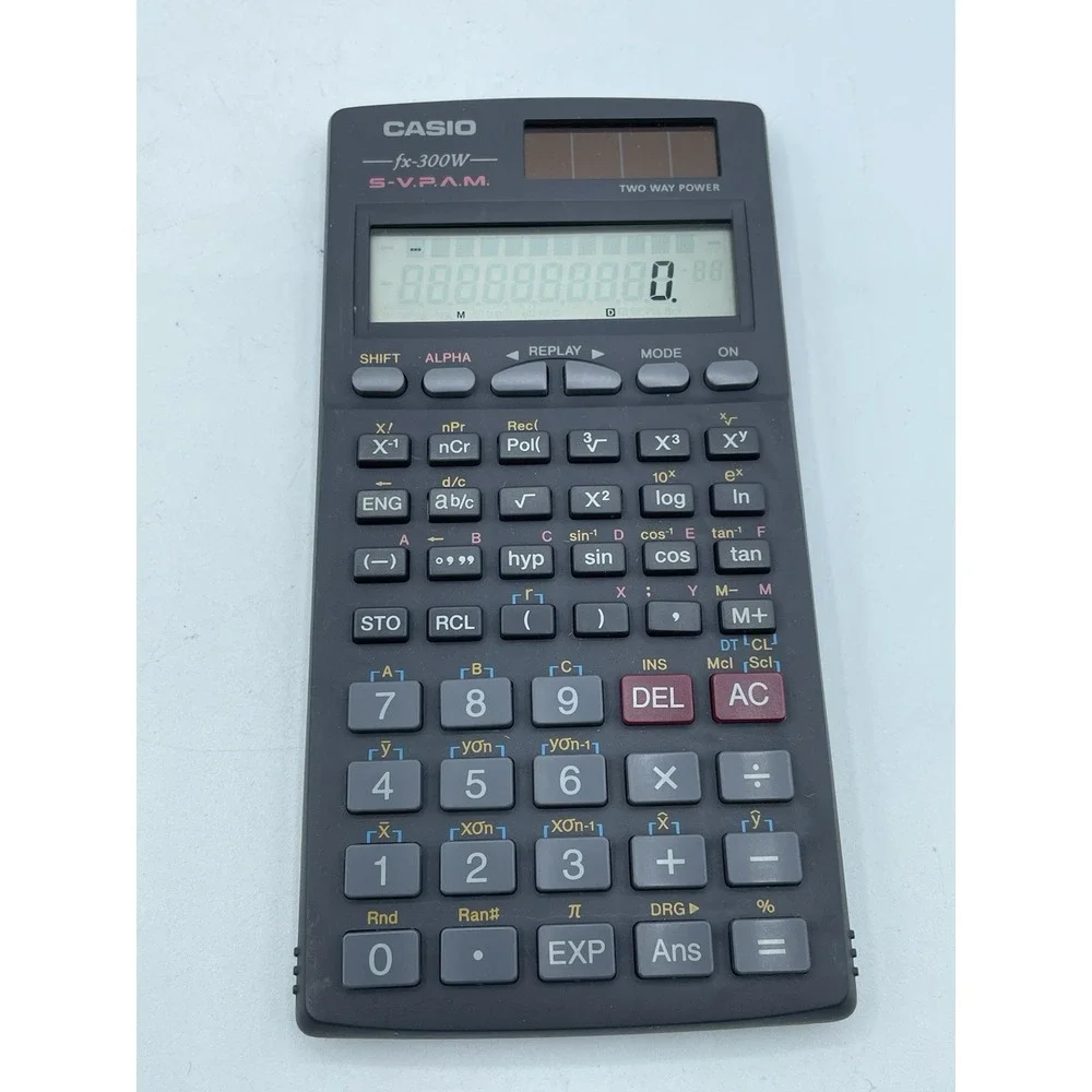 Casio FX-300W SVPAM 2 Way Scientific Calculator Display Solar Battery Powered